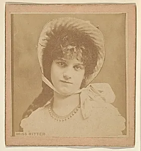 Miss Ritter, from the Actresses series (N246), Type 2, issued by Kinney Brothers to promote Sporting Extra Cigarettes by Kinney Brothers Tobacco Company