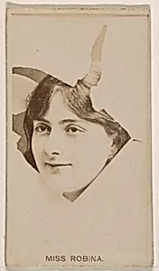 Miss Robina, from the Actresses series (N245) issued by Kinney Brothers to promote Sweet Caporal Cigarettes by Kinney Brothers Tobacco Company
