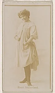 Miss Rose Sutherland, from the Actresses series (N245) issued by Kinney Brothers to promote Sweet Caporal Cigarettes by Kinney Brothers Tobacco Company
