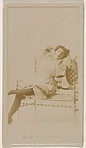 Miss Rose Sutherland, from the Actresses series (N245) issued by Kinney Brothers to promote Sweet Caporal Cigarettes by Kinney Brothers Tobacco Company