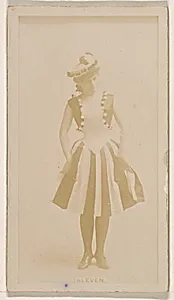 Miss Sleven, from the Actresses series (N245) issued by Kinney Brothers to promote Sweet Caporal Cigarettes by Kinney Brothers Tobacco Company