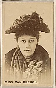 Miss Van Breugh, from the Actresses series (N246), Type 1, issued by Kinney Brothers to promote Sporting Extra Cigarettes by Kinney Brothers Tobacco Company