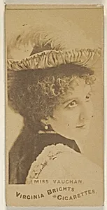 Miss Vaughan, from the Actors and Actresses series (N45, Type 1) for Virginia Brights Cigarettes by Allen & Ginter