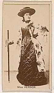 Miss Vernon, from the Actresses series (N245) issued by Kinney Brothers to promote Sweet Caporal Cigarettes by Kinney Brothers Tobacco Company