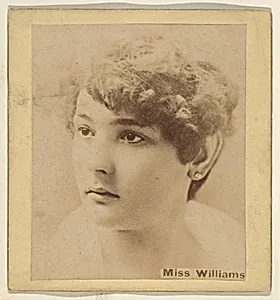 Miss Williams, from the Actresses series (N246), Type 2, issued by Kinney Brothers to promote Sporting Extra Cigarettes by Kinney Brothers Tobacco Company