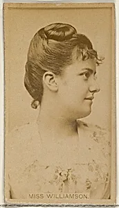 Miss Williamson, from the Actors and Actresses series (N45, Type 8) for Virginia Brights Cigarettes by Allen & Ginter