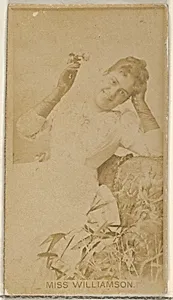 Miss Williamson, from the Actors and Actresses series (N45, Type 8) for Virginia Brights Cigarettes by Allen & Ginter