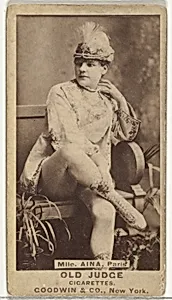Mlle. Aina, Paris, from the Actors and Actresses series (N171) for Old Judge Cigarettes by Goodwin & Company