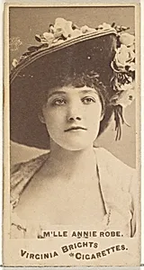 M'lle Annie Robe, from the Actors and Actresses series (N45, Type 1) for Virginia Brights Cigarettes by Allen & Ginter
