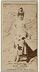 Mlle. Beaumaine, Paris, from the Actors and Actresses series (N171) for Old Judge Cigarettes by Goodwin & Company