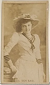 Mlle. Ben Said, from the Actors and Actresses series (N45, Type 8) for Virginia Brights Cigarettes by Allen & Ginter