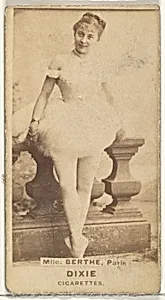Mlle. Berthe, Paris, from the Actors and Actresses series (N45, Type 1) for Dixie Cigarettes by Allen & Ginter