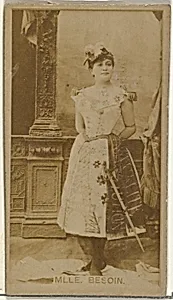 Mlle. Besoin, from the Actors and Actresses series (N145-8) issued by Duke Sons & Co. to promote Duke Cigarettes by American Tobacco Company|W. Duke, Sons & Co.