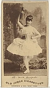 Mlle. Bonfanti, Paris, from the Actors and Actresses series (N171) for Old Judge Cigarettes by Goodwin & Company