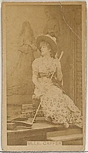 Mlle. Caffer, from the Actors and Actresses series (N45, Type 8) for Virginia Brights Cigarettes by Allen & Ginter