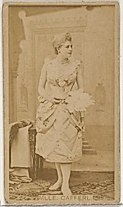 Mlle. Cafferl, from the Actors and Actresses series (N45, Type 8) for Virginia Brights Cigarettes by Allen & Ginter