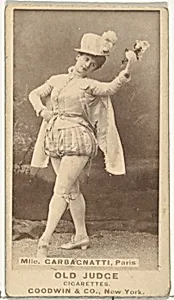 Mlle. Carbagnatti, Paris, from the Actors and Actresses series (N171) for Old Judge Cigarettes by Goodwin & Company
