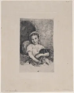 Mlle Chabot, danseuse de l'Opéra, ou Jeune fille au chien