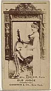 Mlle. Conceir, Paris, from the Actors and Actresses series (N171) for Old Judge Cigarettes by Goodwin & Company