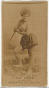 Mlle. Dauville, Paris, from the Actors and Actresses series (N171) for Old Judge Cigarettes by Goodwin & Company