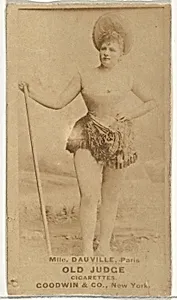 Mlle. Dauville, Paris, from the Actors and Actresses series (N171) for Old Judge Cigarettes by Goodwin & Company