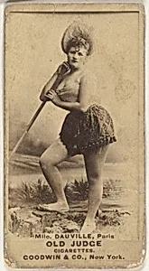 Mlle. Dauville, Paris, from the Actors and Actresses series (N171) for Old Judge Cigarettes by Goodwin & Company