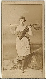 Mlle. Deanville, from the Actors and Actresses series (N145-8) issued by Duke Sons & Co. to promote Duke Cigarettes by American Tobacco Company|W. Duke, Sons & Co.