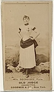 Mlle. Decroizee, Paris, from the Actors and Actresses series (N171) for Old Judge Cigarettes by Goodwin & Company