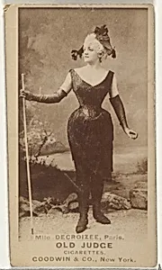 Mlle. Decroizee, Paris, from the Actors and Actresses series (N171) for Old Judge Cigarettes by Goodwin & Company