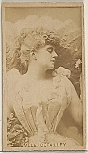 Mlle. Defailley, from the Actors and Actresses series (N45, Type 8) for Virginia Brights Cigarettes by Allen & Ginter