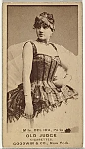 Mlle. Del Ira, Paris, from the Actors and Actresses series (N171) for Old Judge Cigarettes by Goodwin & Company