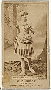Mlle. Duebet, Paris, from the Actors and Actresses series (N171) for Old Judge Cigarettes by Goodwin & Company