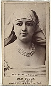 Mlle. Dupau, Paris, from the Actors and Actresses series (N171) for Old Judge Cigarettes by Goodwin & Company