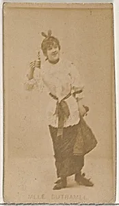 Mlle. Dutramel, from the Actors and Actresses series (N45, Type 8) for Virginia Brights Cigarettes by Allen & Ginter