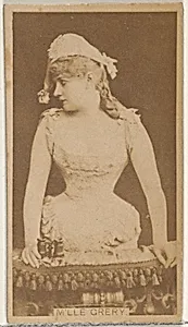 M'lle Grery, from the Actors and Actresses series (N45, Type 8) for Virginia Brights Cigarettes by Allen & Ginter