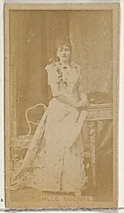Mlle. Guerra, from the Actors and Actresses series (N45, Type 8) for Virginia Brights Cigarettes by Allen & Ginter