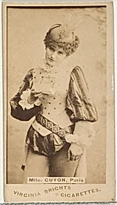 Mlle. Guyon, Paris, from the Actors and Actresses series (N45, Type 1) for Virginia Brights Cigarettes by Allen & Ginter