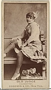 Mlle. Hepp, Paris, from the Actors and Actresses series (N171) for Old Judge Cigarettes by Goodwin & Company