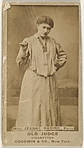 Mlle. Joanne Hading, Paris, from the Actors and Actresses series (N171) for Old Judge Cigarettes by Goodwin & Company