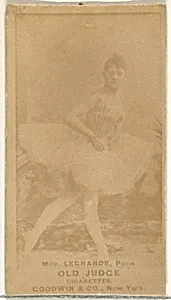 Mlle. Legrande, Paris, from the Actors and Actresses series (N171) for Old Judge Cigarettes by Goodwin & Company