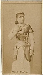 Mlle. Maria, from the Actors and Actresses series (N145-8) issued by Duke Sons & Co. to promote Duke Cigarettes by W. Duke, Sons & Co.|American Tobacco Company