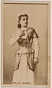 Mlle. Maria, from the Actresses series (N245) issued by Kinney Brothers to promote Sweet Caporal Cigarettes by Kinney Brothers Tobacco Company