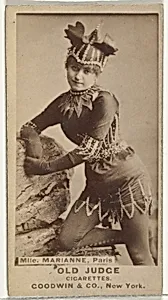 Mlle. Marianne, Paris, from the Actors and Actresses series (N171) for Old Judge Cigarettes by Goodwin & Company