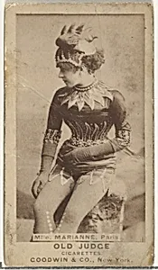 Mlle. Marianne, Paris, from the Actors and Actresses series (N171) for Old Judge Cigarettes by Goodwin & Company