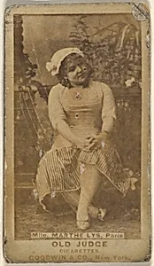 Mlle. Marthe Lys, Paris, from the Actors and Actresses series (N171) for Old Judge Cigarettes by Goodwin & Company