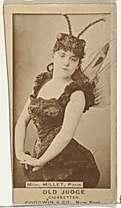 Mlle. Millet, from the Actors and Actresses series (N171) for Old Judge Cigarettes by Goodwin & Company
