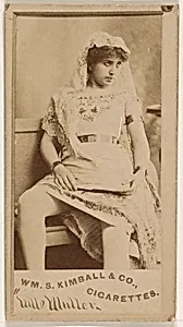 Mlle. Muller, from the Actresses series (N203) issued by Wm. S. Kimball & Co. by William S. Kimball & Company
