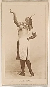 Mlle Naya, from the Actresses series (N245) issued by Kinney Brothers to promote Sweet Caporal Cigarettes by Kinney Brothers Tobacco Company