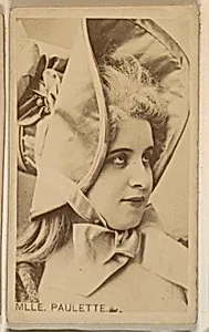 Mlle. Paulette, from the Actresses series (N246), Type 1, issued by Kinney Brothers to promote Sporting Extra Cigarettes by Kinney Brothers Tobacco Company