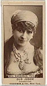 Mlle. Radandja, Paris, from the Actors and Actresses series (N171) for Old Judge Cigarettes by Goodwin & Company